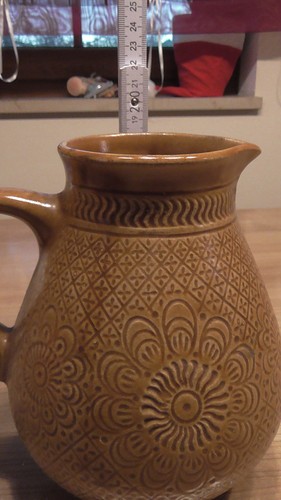 Kanne braun vase blumenvase - braun,