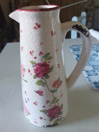 Keramik krug kanne rosa rot - rosa,