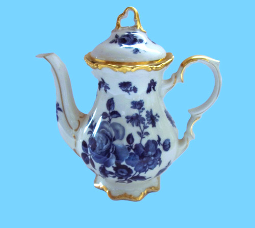 Porzellan kaffee kanne - porzellan, kaffee-kanne-blaue